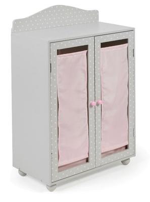 Poppen Kledingkastje - Puntos Grijs