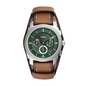 Horlogeband Fossil FS5962 Onderliggend Leder Bruin 22mm