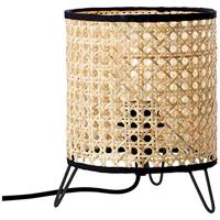 BRILLIANT lamp Wiley tafellamp rotan | 1x A60, E27, 60W, geschikt voor standaardlampen (niet inbegrepen) | Schaal A ++ tot E | Met snoerschakelaar