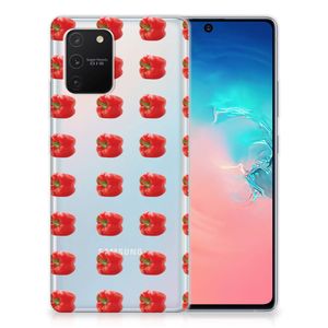 Samsung Galaxy S10 Lite Siliconen Case Paprika Red