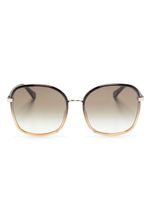 Chloé Eyewear lunettes de soleil à monture oversize - Noir