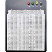 TRU COMPONENTS 0165-40-1-32032 Breadboard Totaal aantal polen 2700 (l x b x h) 186.2 x 171.6 x 8.4 mm 1 stuk(s) - thumbnail