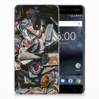 Nokia 6 Siliconen Hoesje met foto Badges