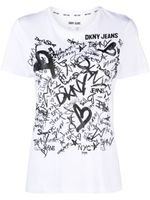 DKNY t-shirt à logo imprimé - Blanc - thumbnail