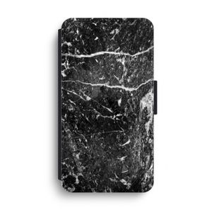 Zwart marmer: iPhone XS Max Flip Hoesje