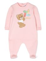 Moschino Kids pyjama en coton à logo - Rose