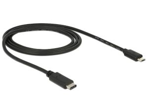 DeLOCK 83602 USB-kabel USB 2.0 1 m USB C Micro-USB B Zwart