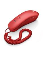 Motorola Voice - CT50 vaste telefoon, eenvoudig en compact ontwerp met radiale functie, microfoondemping, wandmontage, belvolumeregeling - rood