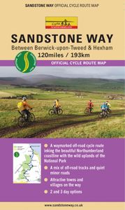 Fietskaart Sandstone Way - Northumberland Cycle Route Map | Northern H