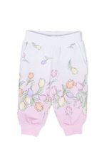 Monnalisa pantalon de jogging à fleurs - Rose - thumbnail