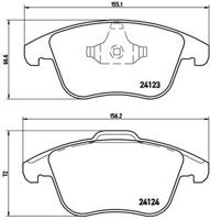 Remmenset, remschijf BREMBO, Remschijftype: Binnen geventileerd, Inbouwplaats: Vooras, u.a. für Volvo - thumbnail