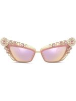 Dolce & Gabbana Eyewear lunettes de soleil à monture papillon - Rose