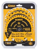 DeWalt Accessoires DT10397-QZ Cirkelzaagbladenset EXTREME 165x20 | 3 stuks - DT10397-QZ - thumbnail