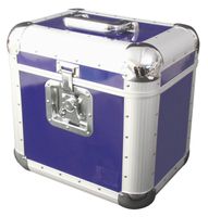 ROADINGER Record Case ALU 75/25, rounded, blue - thumbnail