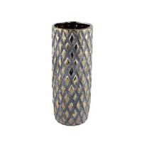 PTMD Juney Bloempot - 14 x 14 x 35 cm - Keramiek - Goud