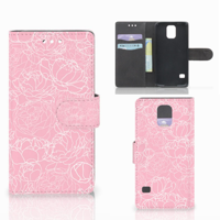 Samsung Galaxy S5 | S5 Neo Hoesje White Flowers