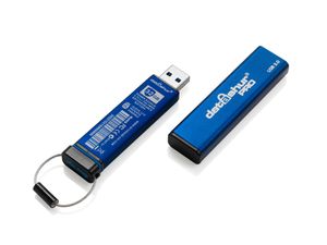 iStorage datAshur® PRO USB-stick 32 GB Blauw IS-FL-DA3-256-32 USB 3.2 Gen 1 (USB 3.0)