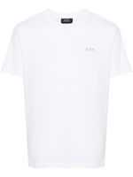 A.P.C. t-shirt à logo imprimé - Blanc