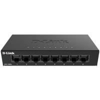 D-Link DGS-108GL Unmanaged Gigabit Ethernet (10/100/1000) Zwart - thumbnail