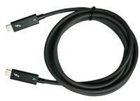 QNAP CAB-TBT315M-40G Thunderbolt cable 1.5 m 40 Gbit/s Black