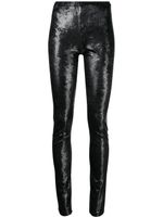 Junya Watanabe legging à fini brillant - Noir