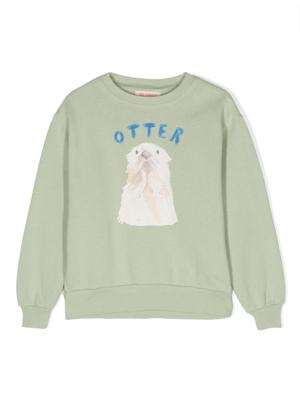The Animals Observatory Katoenen sweater - Groen
