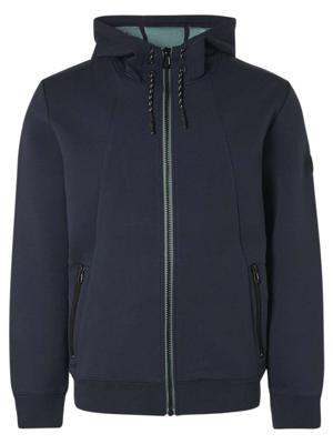 Sweater hood full zipper double fab night