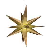 Anna Collection verlichte 3D kerstster - goud - 60 cm - kunststof   -