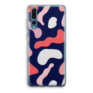 Memphis Shapes Pink: Huawei P20 Pro Transparant Hoesje