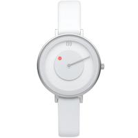 Danish Design IV12Q1260 Horloge Måne White staal-leder zilverkleurig-wit 35 mm