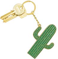 Doiy sleutelhanger Oversized Cactus 11,8 cm staal/zink groen