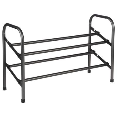 Schoenenrek - Schoenen Opbergen - Voor in de Hal - Uitschuifbaar - Verlengbaar - Antraciet - Metaal - Voor 10 Paar - 115x23,5x39cm Schoenenrek - Schoenen Opbergen - Voor in de Hal - Uitschuifbaar - Verlengbaar - Antraciet - Metaal - Voor 10 Paar - 115x23,5x39cm