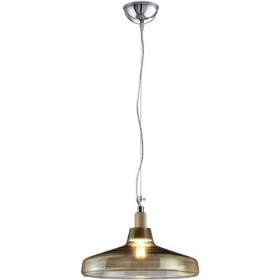 LED Hanglamp - Hangverlichting - Trion Dovino - E27 Fitting - Rond - Mat Bruin - Aluminium