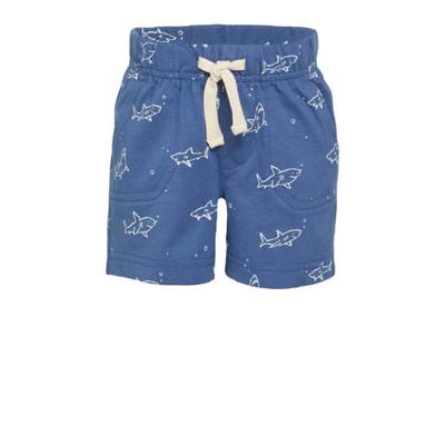 GAP baby regular fit sweatshort met biologisch katoen blauw/wit GAP baby regular fit sweatshort met biologisch katoen blauw/wit