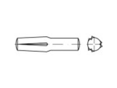 TOOLCRAFT 136359 Gekerfde conische geleidepen (Ø x l) 3 mm x 10 mm Staal 250 stuk(s)