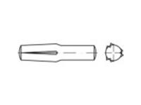 TOOLCRAFT 136359 Gekerfde conische geleidepen (Ø x l) 3 mm x 10 mm Staal 250 stuk(s)