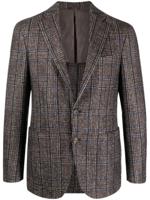 Canali Geruite blazer - Bruin