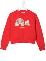 Palm Angels Kids sweat à logo imprimé - Rouge