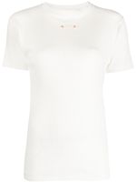 Maison Margiela t-shirt en coton à patch logo - Blanc