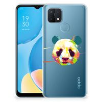 OPPO A15 Telefoonhoesje met Naam Panda Color - thumbnail