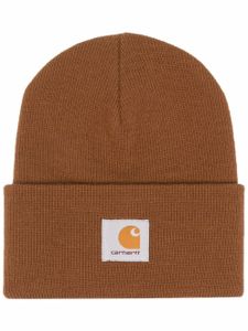 Carhartt WIP bonnet à patch logo - Marron