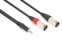 Vonyx telefoon of laptop kabel voor actieve speakers - 3.5mm jack naar