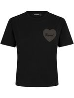 DSQUARED2 t-shirt en coton à logo appliqué - Noir