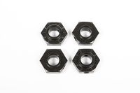 17mm Aluminum Hub - Black (4pcs) (AX31230) - thumbnail