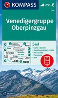 Wandelkaart 38 Venedigergruppe - Oberpinzgau | Kompass - thumbnail