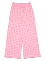 Marni Kids pantalon de jogging à logo imprimé - Rose