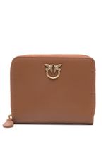 PINKO portefeuille Love Birds en cuir - Marron