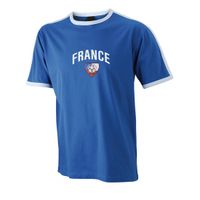 Heren t-shirt met Franse print 2XL  - - thumbnail