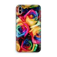 Neon bloemen: iPhone X Tough Case - thumbnail