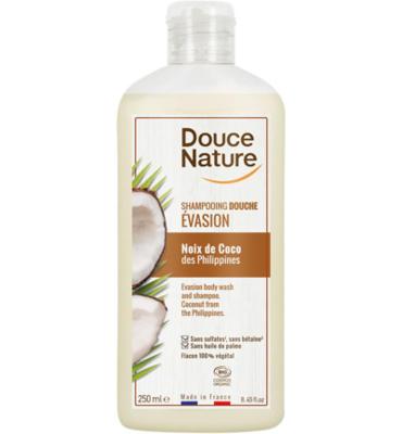 Douce Nature Douce Nature Douchegel & Shampoo Evasion Kokos Bio (250ml)
